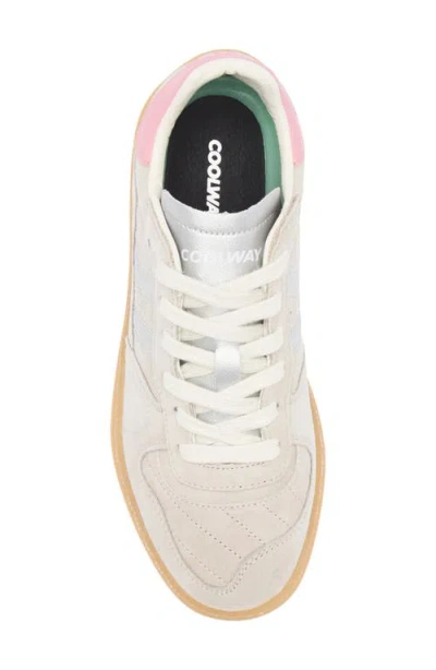 Coolway Goal Sneaker In Silver