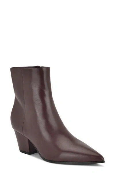 Nine West Women's Savie Leather Block Heel Booties In Red