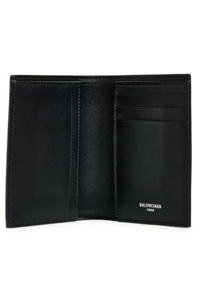 Balenciaga Passport Matte Soft Leather Phone Holder In Black