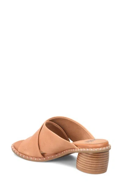 Söfft Crystal Leather Sandal In Brown