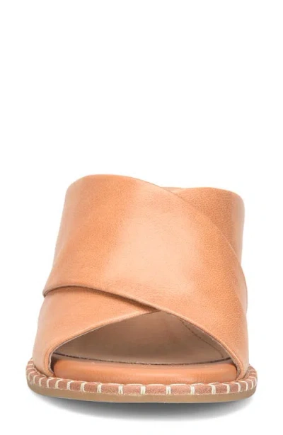 Söfft Crystal Leather Sandal In Brown