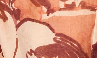 Steve Madden Sutton Equestrian Print Tie Neck Top In Multi