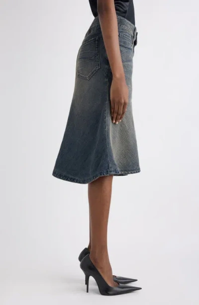 Balenciaga Midi And Knee Length Skirt Design In Blue