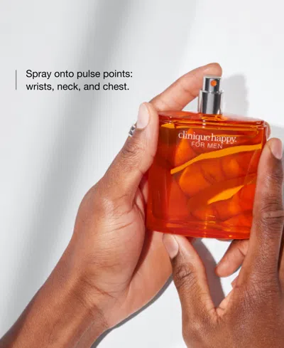 Clinique Happy For Him Men's Cologne And Body Wash Gift Set In Orange