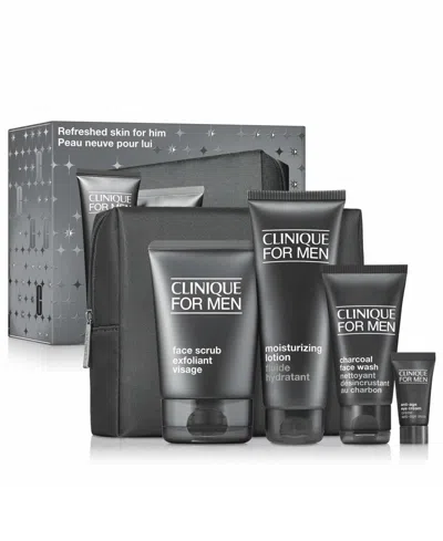 Clinique 4-piece Refreshed Hydration Skincare Set In Black