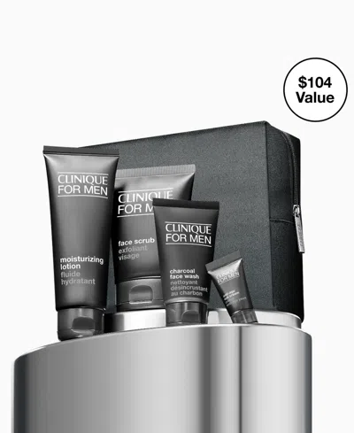 Clinique 4-piece Refreshed Hydration Skincare Set In Black