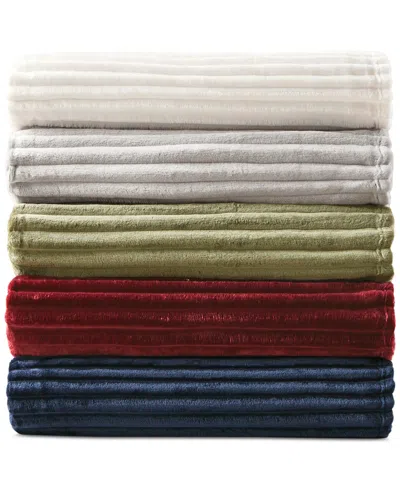 Arch Studio Ribbed Plush Blanket, Twin, Macy's Exclusive In White
