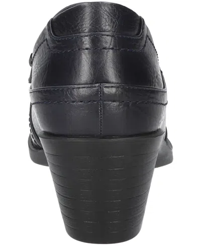 Easy Street Womens Joplin Block Heel Booties In Black