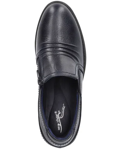 Easy Street Womens Joplin Block Heel Booties In Black