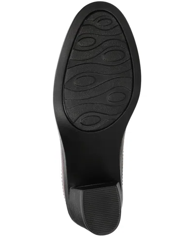 Easy Street Womens Joplin Block Heel Booties In Brown