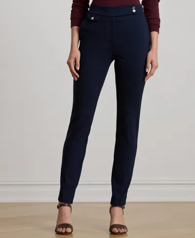 Ralph Lauren Women's Ponte Ankle Pant In Blue
