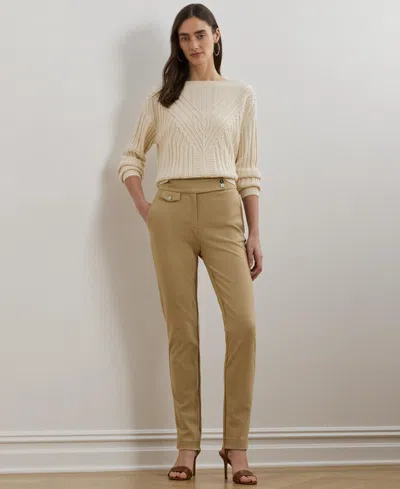 Ralph Lauren Women's Ponte Ankle Pant In Brown