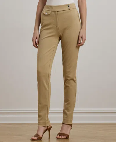 Ralph Lauren Women's Ponte Ankle Pant In Brown