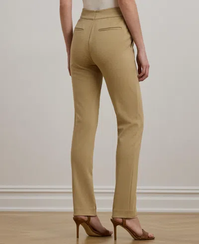 Ralph Lauren Women's Ponte Ankle Pant In Brown