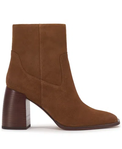Vince Camuto Dayana Block Heel Bootie In Brown