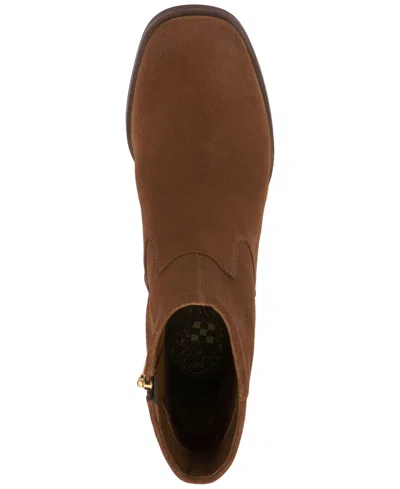 Vince Camuto Dayana Block Heel Bootie In Brown