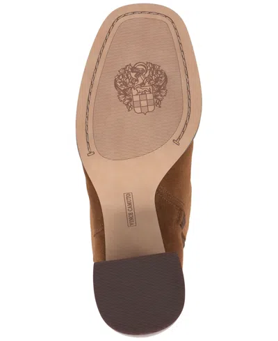 Vince Camuto Dayana Block Heel Bootie In Brown