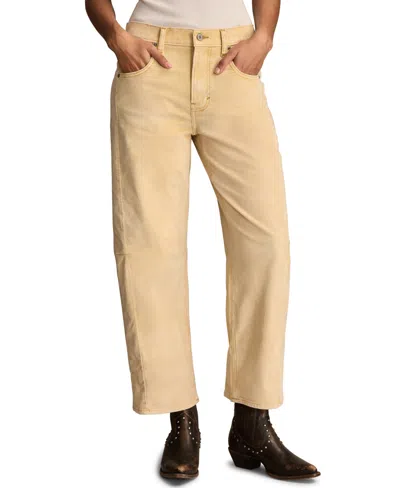 Lucky Brand Women's Mid-rise Barrel-leg Jeans In Neutral