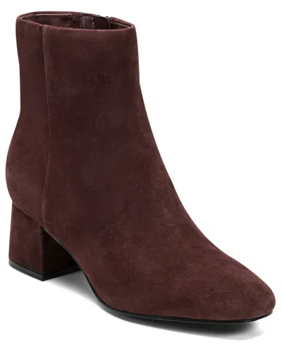 Rockport Women's Okaeli Zipper Booties In Burgundy