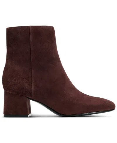 Rockport Women's Okaeli Zipper Booties In Burgundy