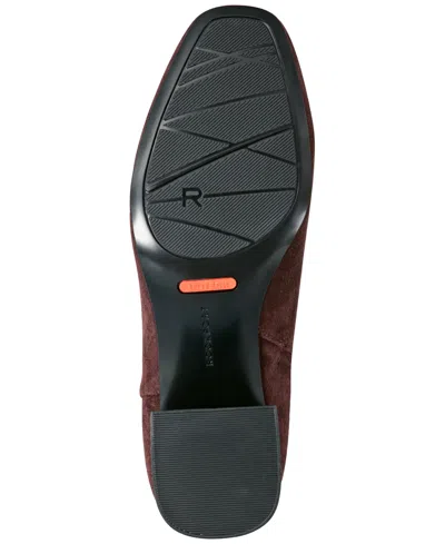 Rockport Women's Okaeli Zipper Booties In Burgundy