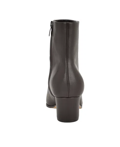 Nine West Savie Block Heel Bootie In Brown