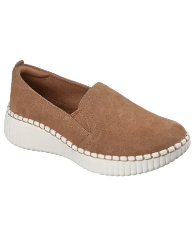 Skechers Wilshire Blvd Womens Round Closed Toe Slip-on Shoe In Brown