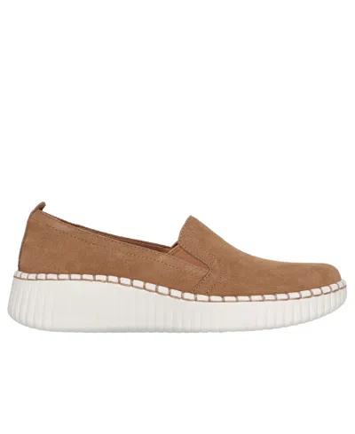 Skechers Wilshire Blvd Womens Round Closed Toe Slip-on Shoe In Brown