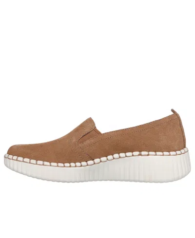 Skechers Wilshire Blvd Womens Round Closed Toe Slip-on Shoe In Brown
