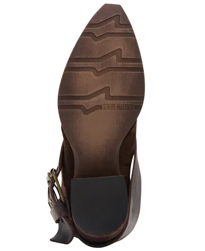 Steve Madden Women's Ashwood Western Moto Boots In Burgundy