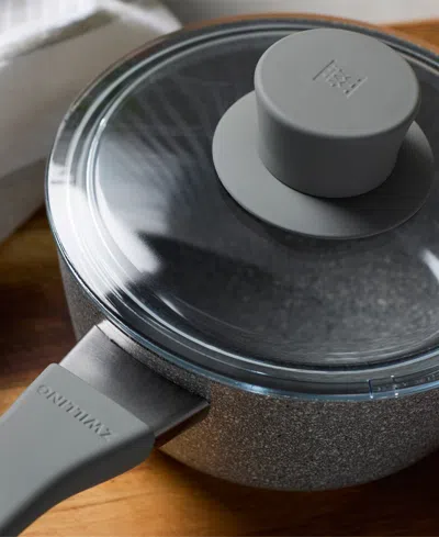 Zwilling Parma Plus Ceramic Nonstick 1.5-quart Sauce Pan With Lid In Gray