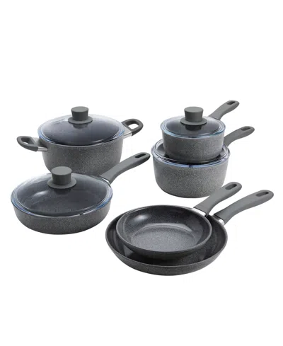 Zwilling Parma Plus Ceramic 10-pc Aluminum Ceramic Nonstick Cookware Set In Gray