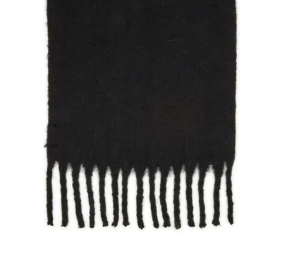 Steve Madden Women's Fringe Lofty Two-tone Scarf In Black