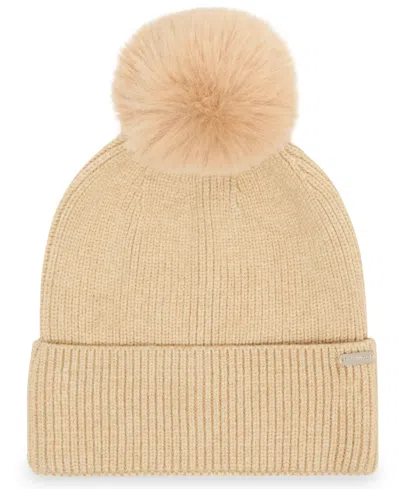 Steve Madden Buffalo Blaze Beanie And Scarf Gift Set, 2-piece Set In Brown