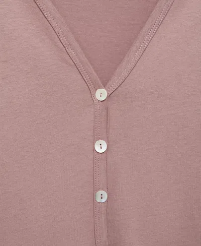 Mango Nuisette Coton Détails Boutons Marron Moyen - Femme - L -  In Pink