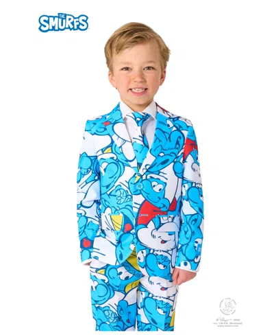 Opposuits Little Boys Smurfs Suit In Blue