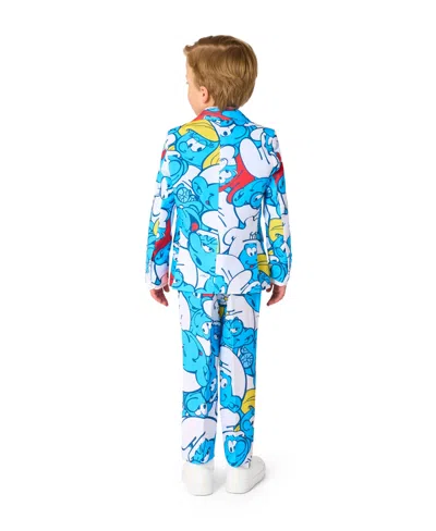 Opposuits Little Boys Smurfs Suit In Blue