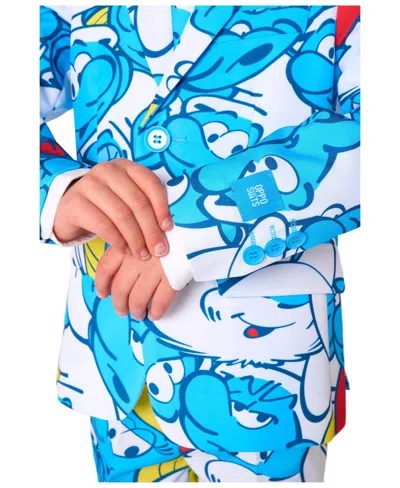 Opposuits Little Boys Smurfs Suit In Blue