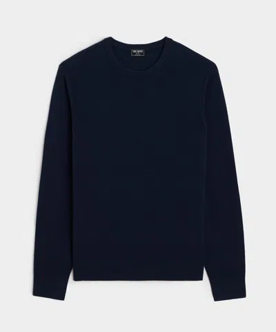 Todd Snyder Men's Cashmere Crewneck In Navy, Size M In Black