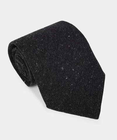 Todd Snyder Men's Italian Donegal Wool-silk Tie In Charcoal, Size O/s In Black