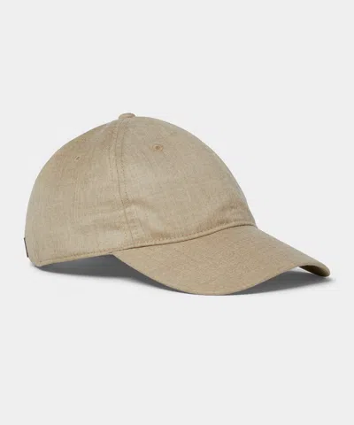 Todd Snyder Men's Flannel Dad Cap In Oatmeal, Size O/s In Neutral
