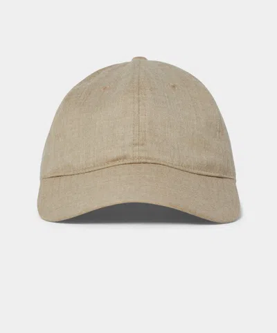 Todd Snyder Men's Flannel Dad Cap In Oatmeal, Size O/s In Neutral