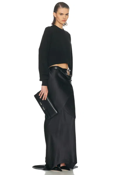 Tom Ford Black Leather Crossbody Bag In Black