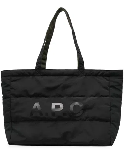 Apc Borsa Diane Réversible Uomo Nera In Black