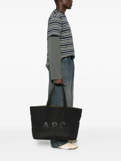 Apc Borsa Diane Réversible Uomo Nera In Black