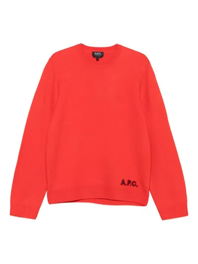 Apc Crew-neck Seater In Red