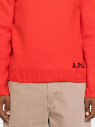 Apc Crew-neck Seater In Red