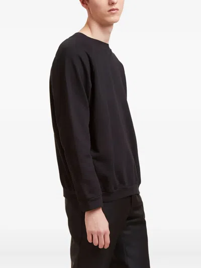 Aiezen Raglan-sleeve Crew-neck Sweater In Black