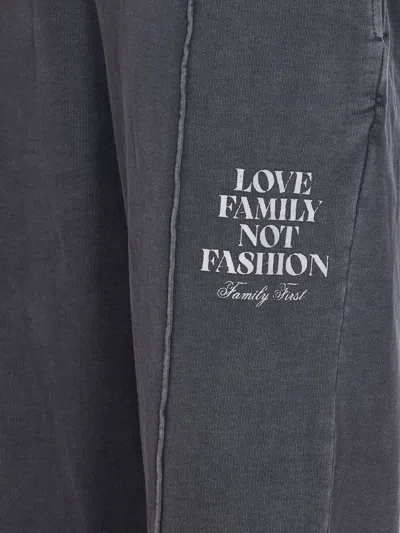 Family First Elastic Drawstring Sweatpants In Blue