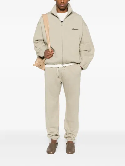 Essentials Drawstring-cuffed Track Pants In Gray